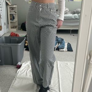 Checkered flair pants